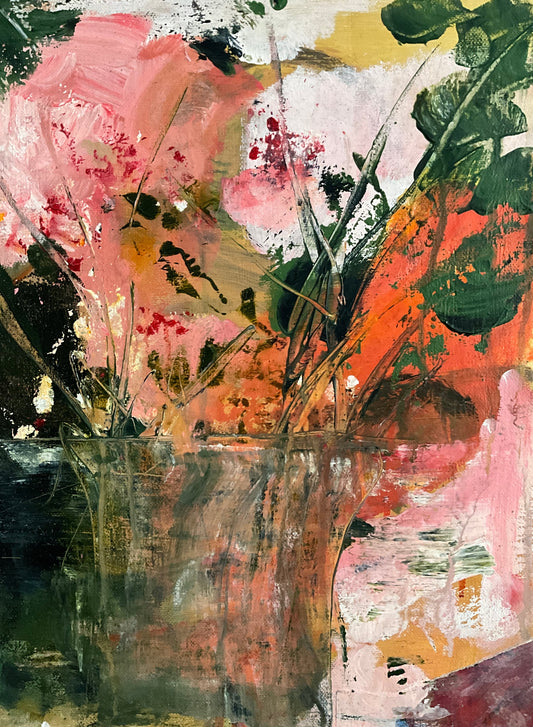 abstract floral painting
